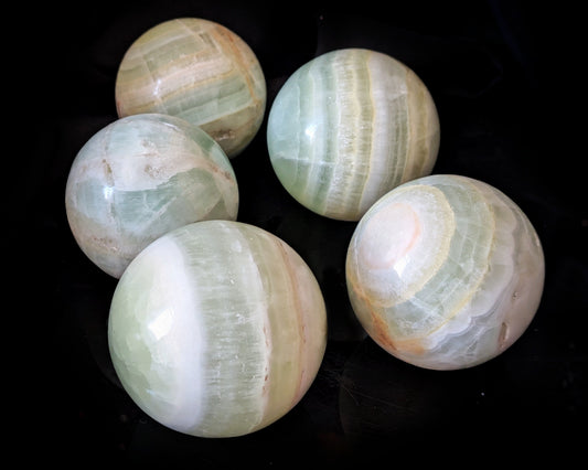 Pistachio Calcite sphere