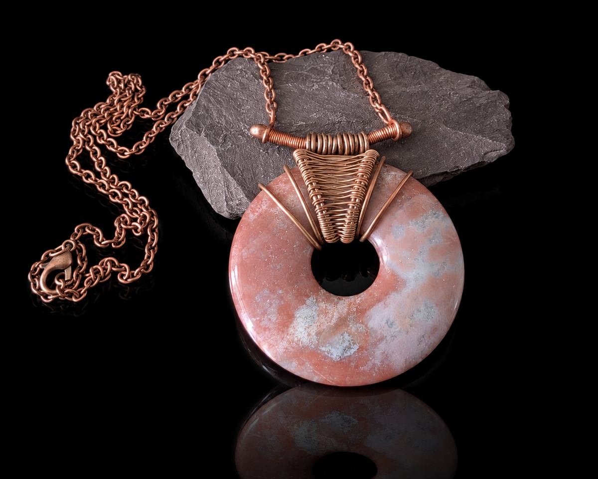 Ocean Jasper Copper Pendant 20