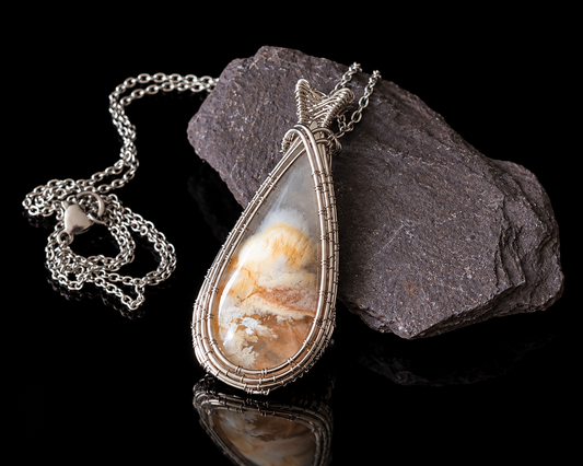 Flower Agate Pendant 27
