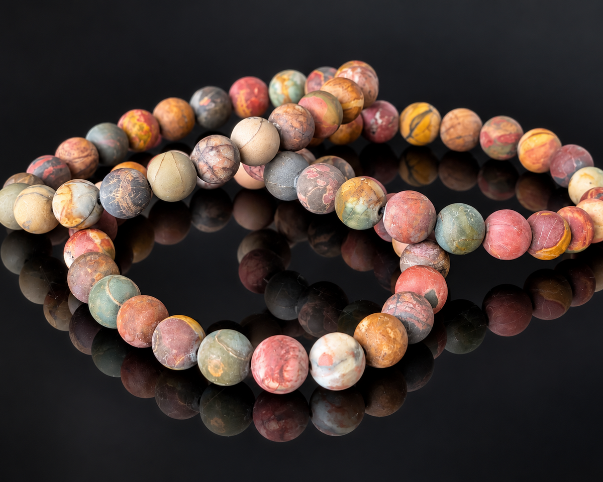Polychrome Jasper Bracelet 8mm