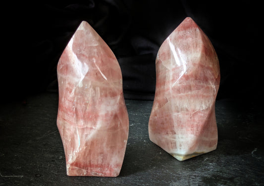 Rose Calcite Flame