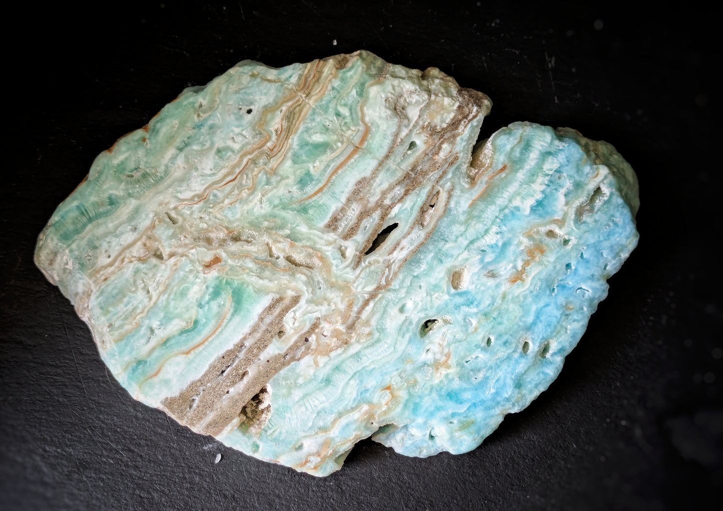 Blue Aragonite Slab 2