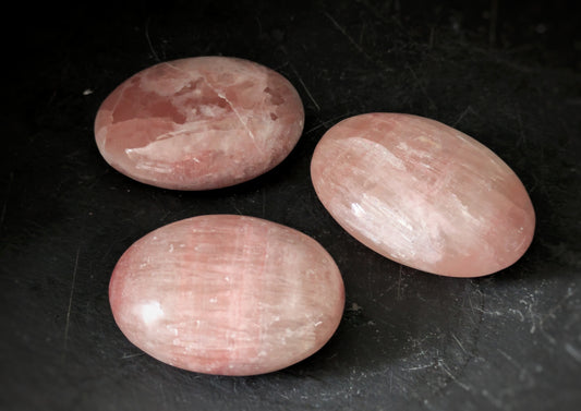 Rose Calcite Palmstones