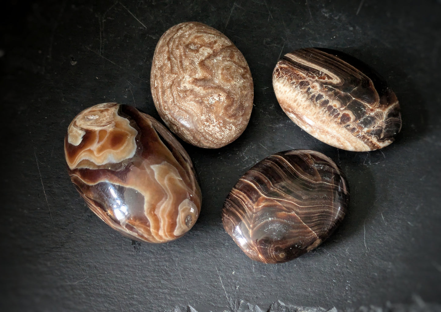 Chocolate Calcite Palmstone