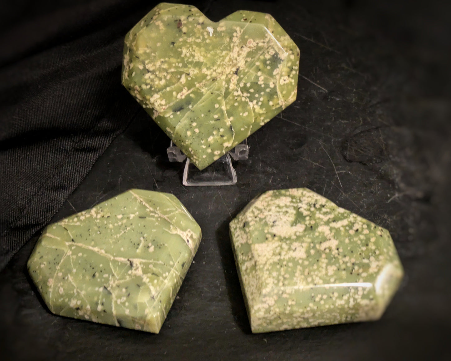 Yellow Serpentine Heart 1