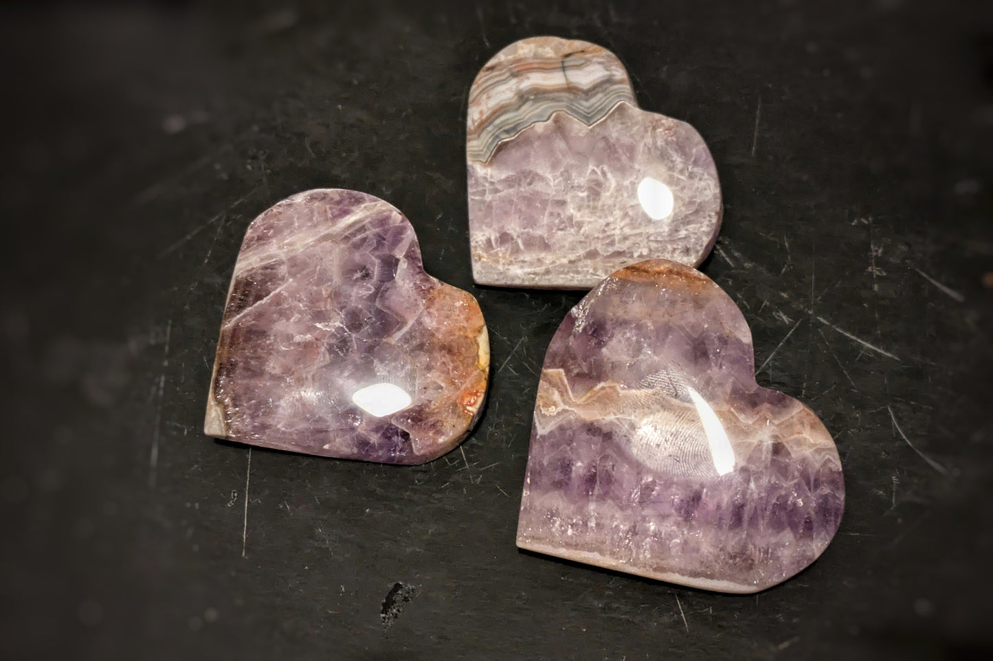 Amethyst With Agate Heart