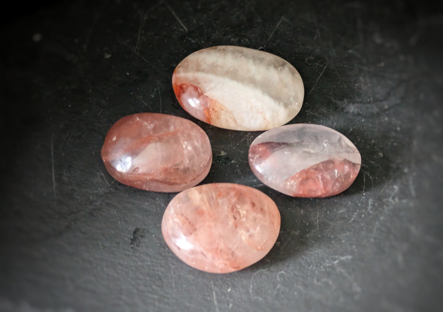 Fire Quartz Palmstones 1