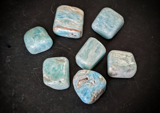 Blue Aragonite Tumblestone