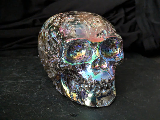 Aura Sphalerite Skull Carving 2