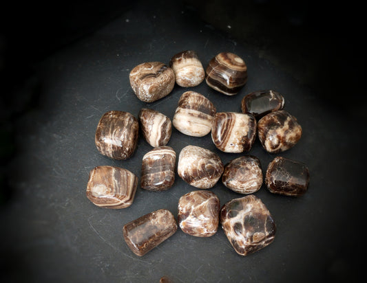 Chocolate Calcite Tumblestone