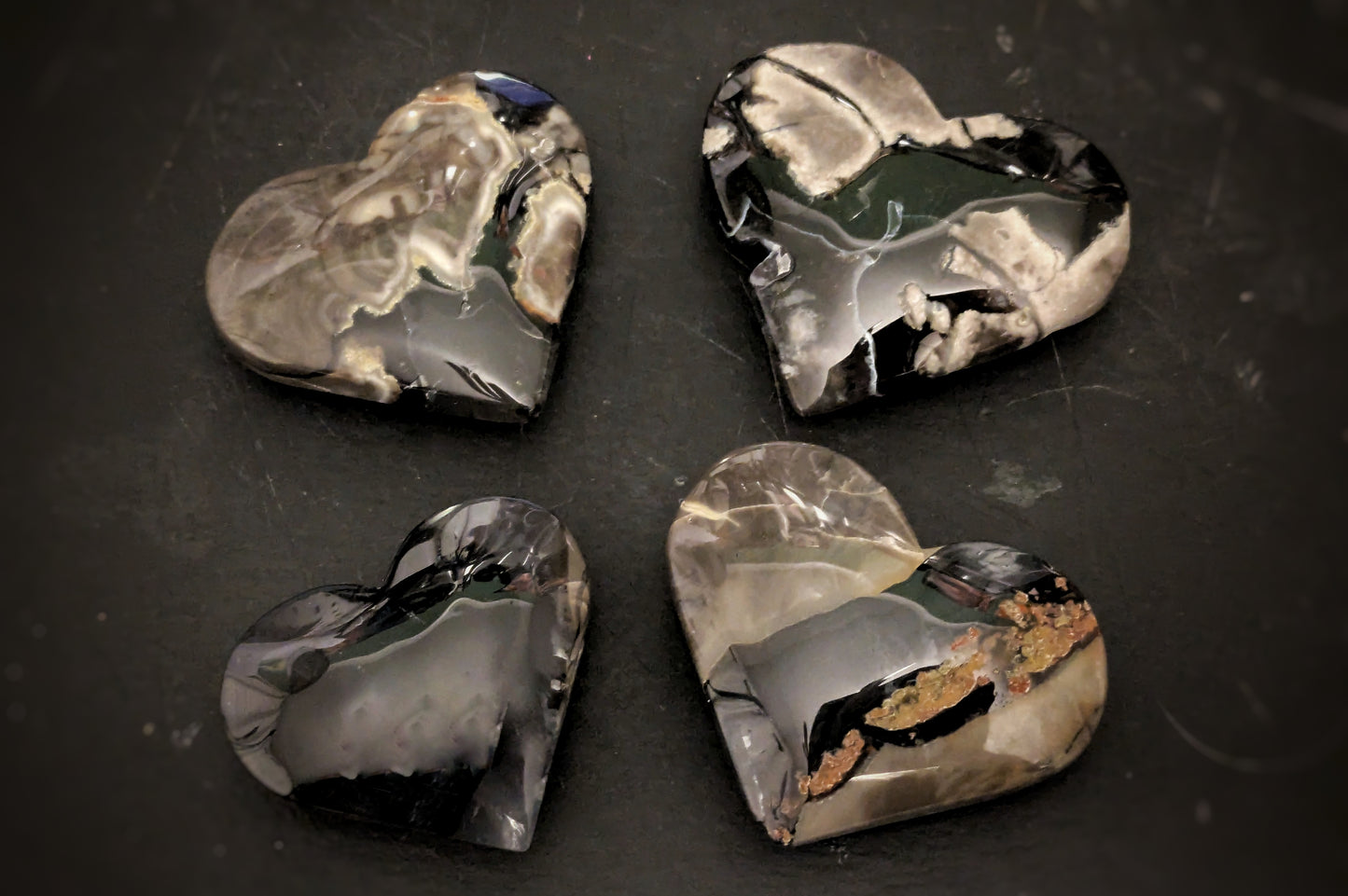 Vulcano Agate Heart