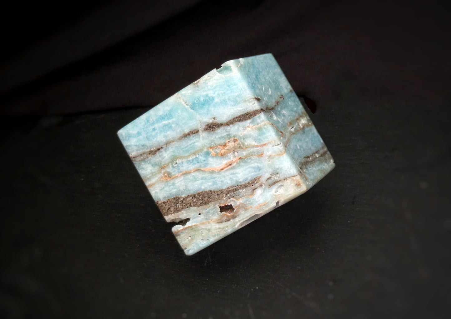 Blue Aragonite Cube 2