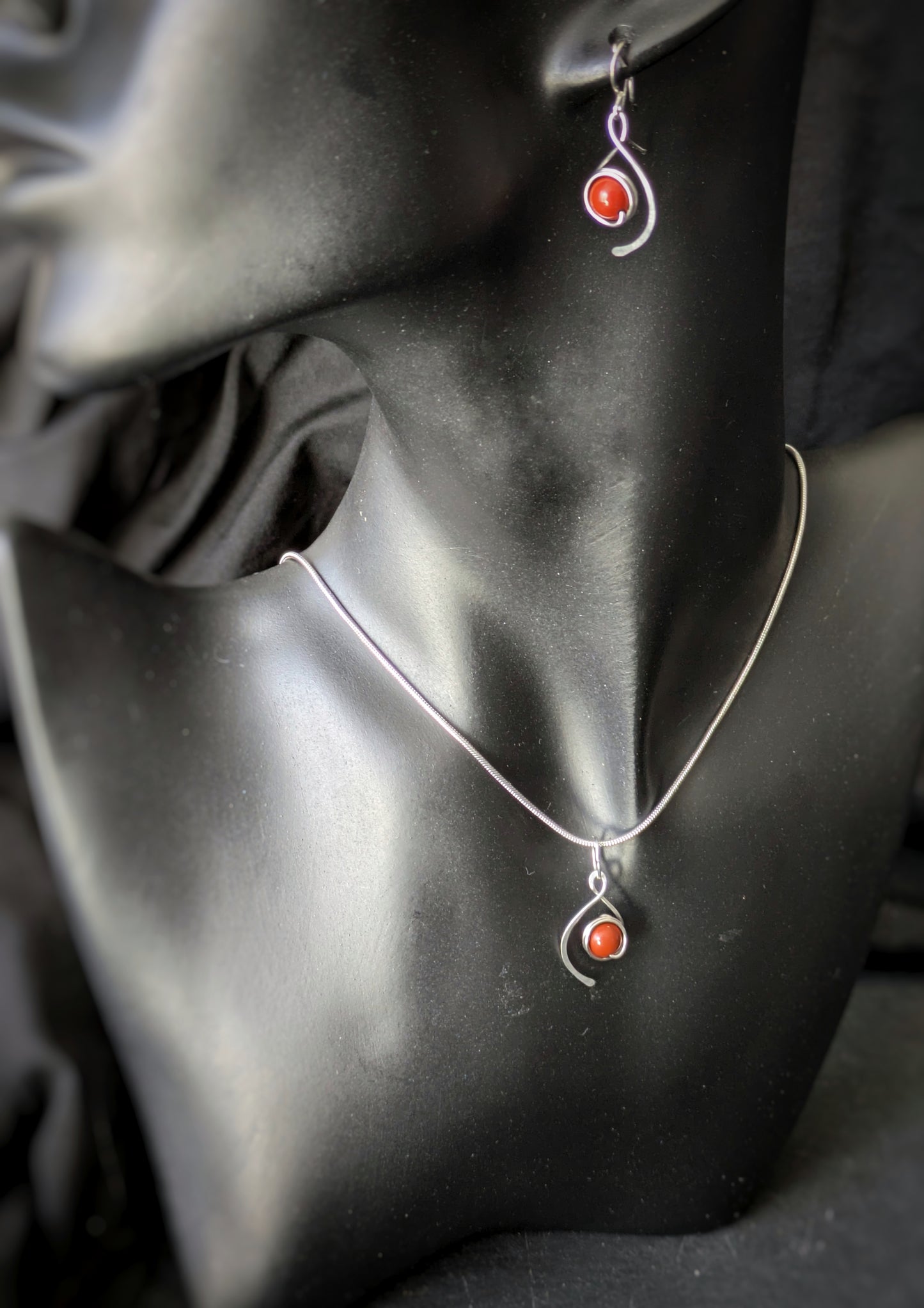 Red Jasper Jewellery Set 4
