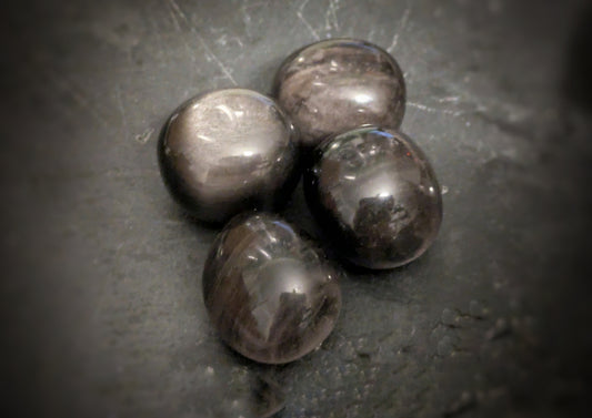 Silver Sheen Obsidian Tumblestones