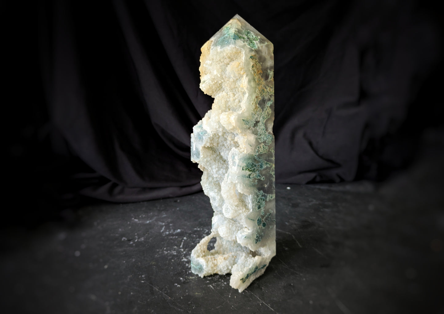 Moss Agate Obelisk 17