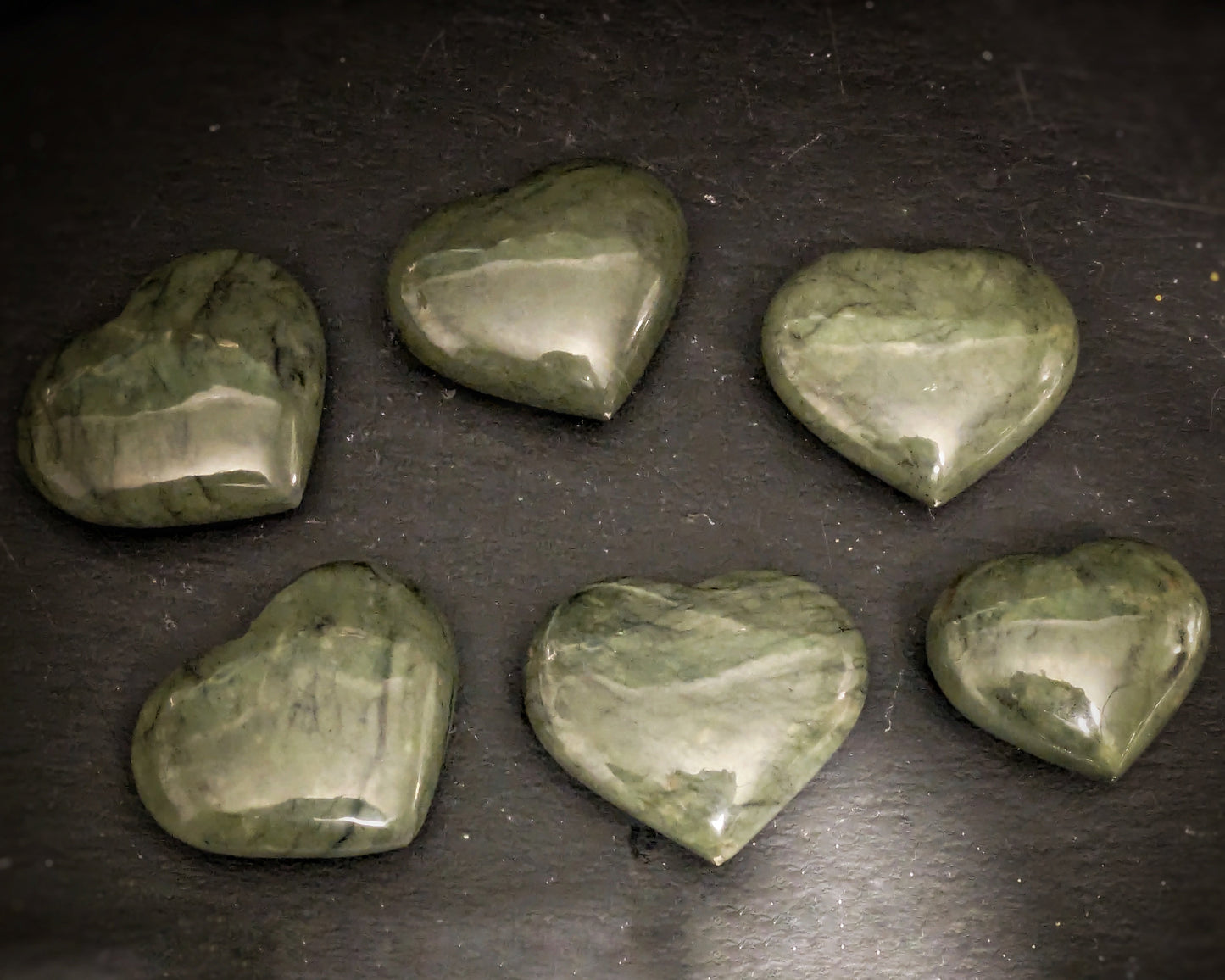 Green Serpentine Heart