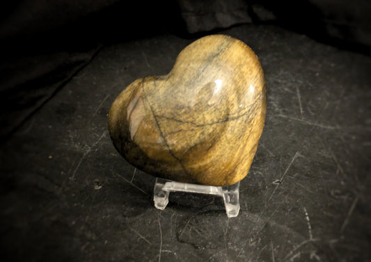 Tiger's Eye Heart 1