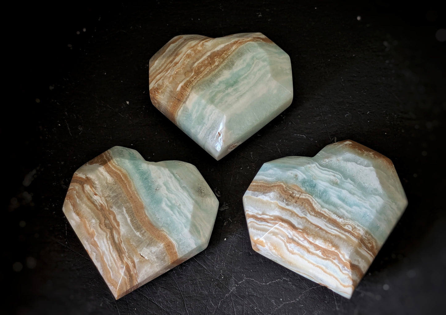 Caribbean Calcite Heart 2
