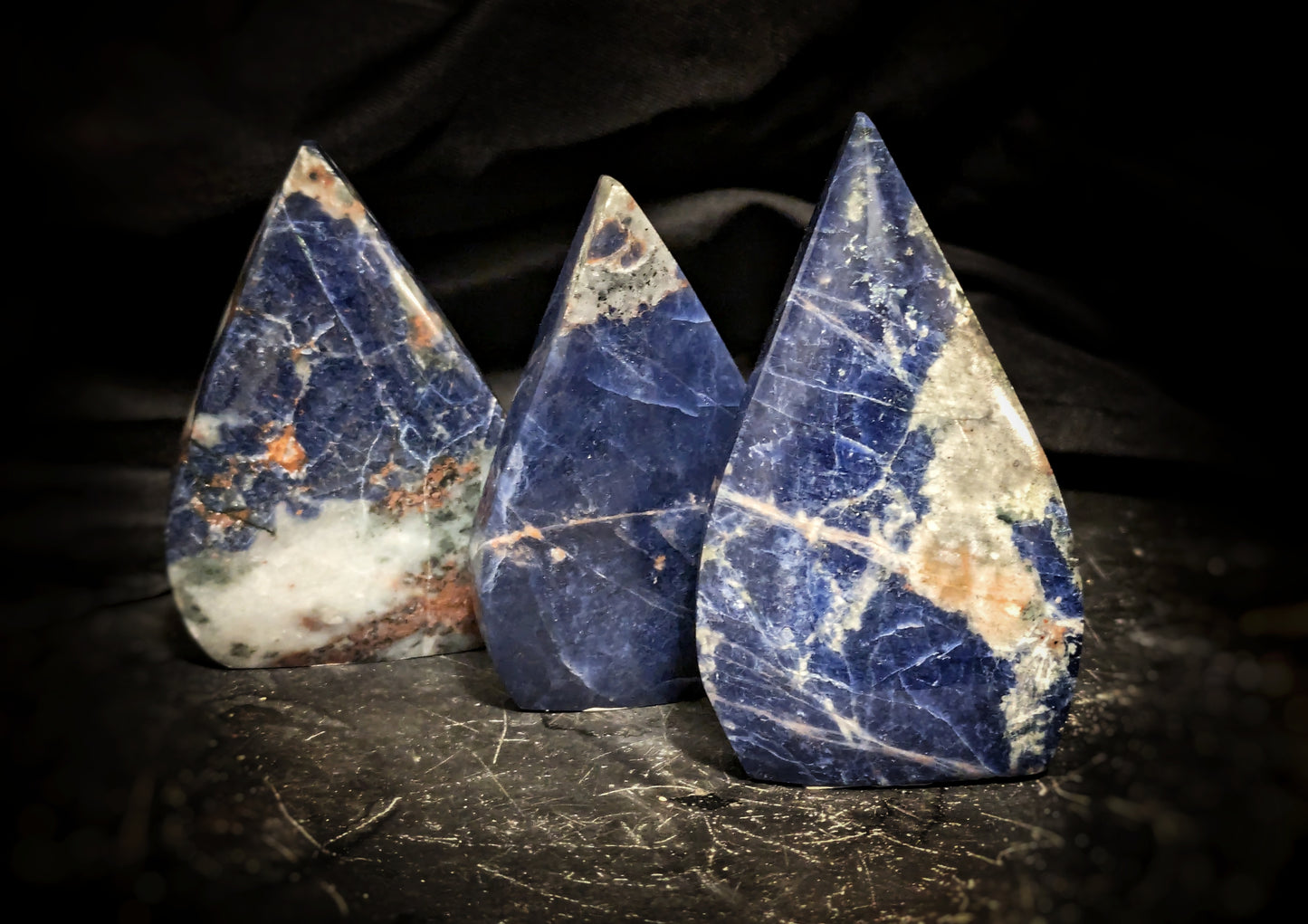 Sodalite Flame Carving