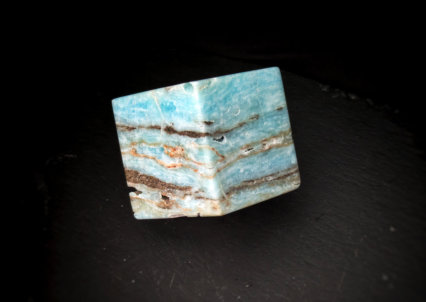 Blue Aragonite Cube 2