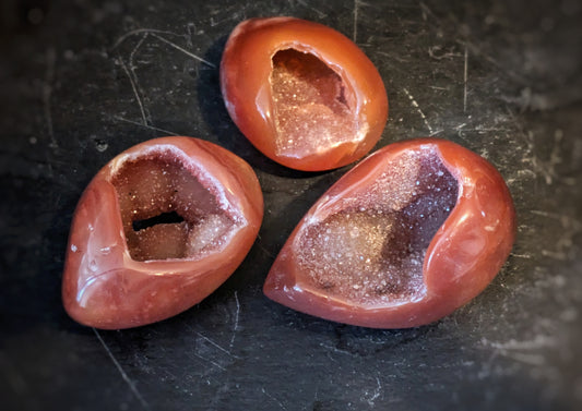 Carnelian Geode Egg