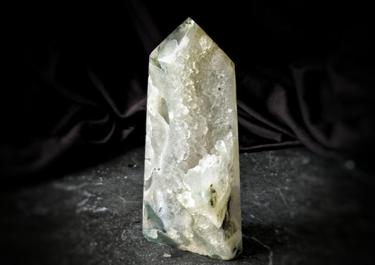 Moss Agate Obelisk 4