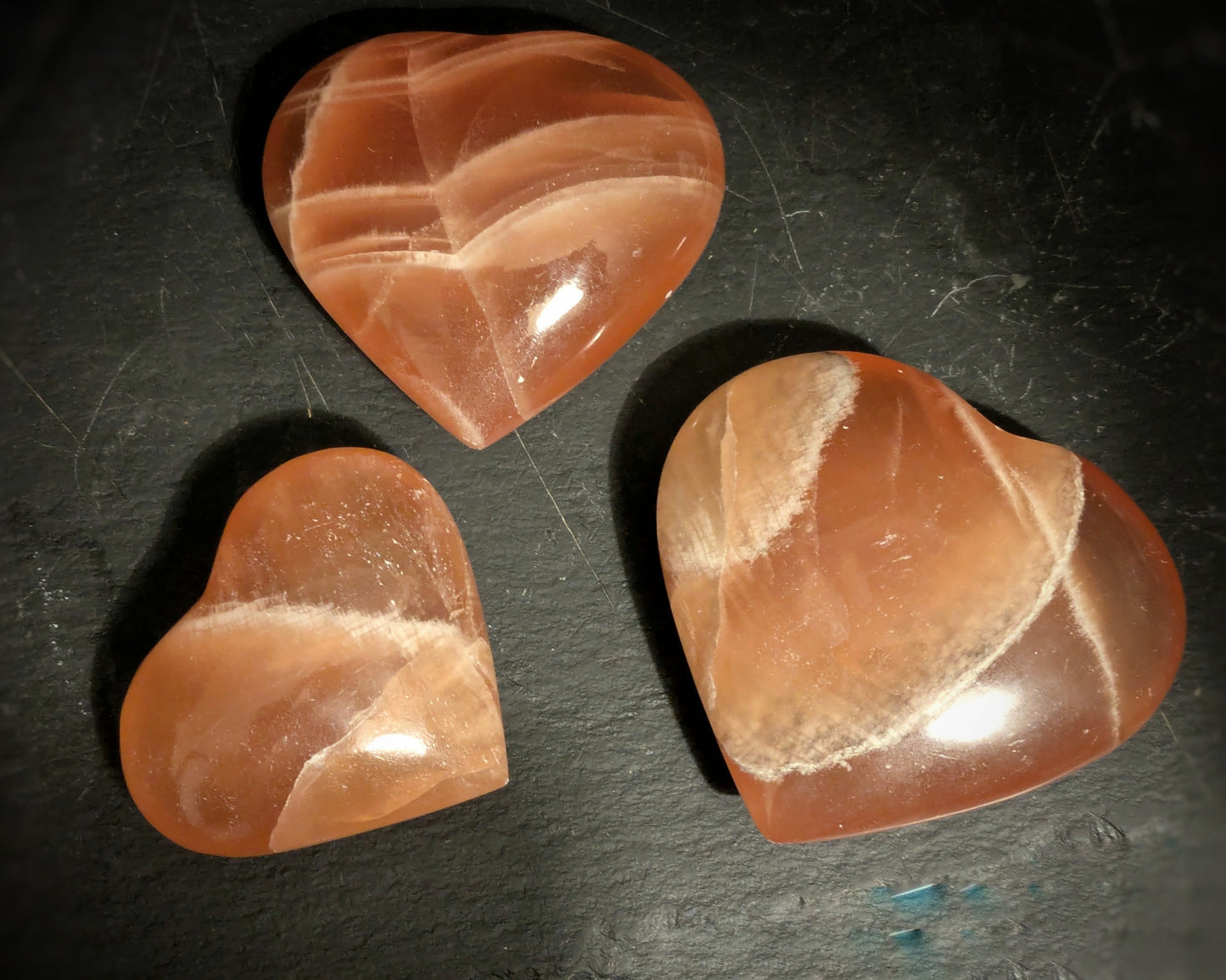 Honey Calcite Heart 1