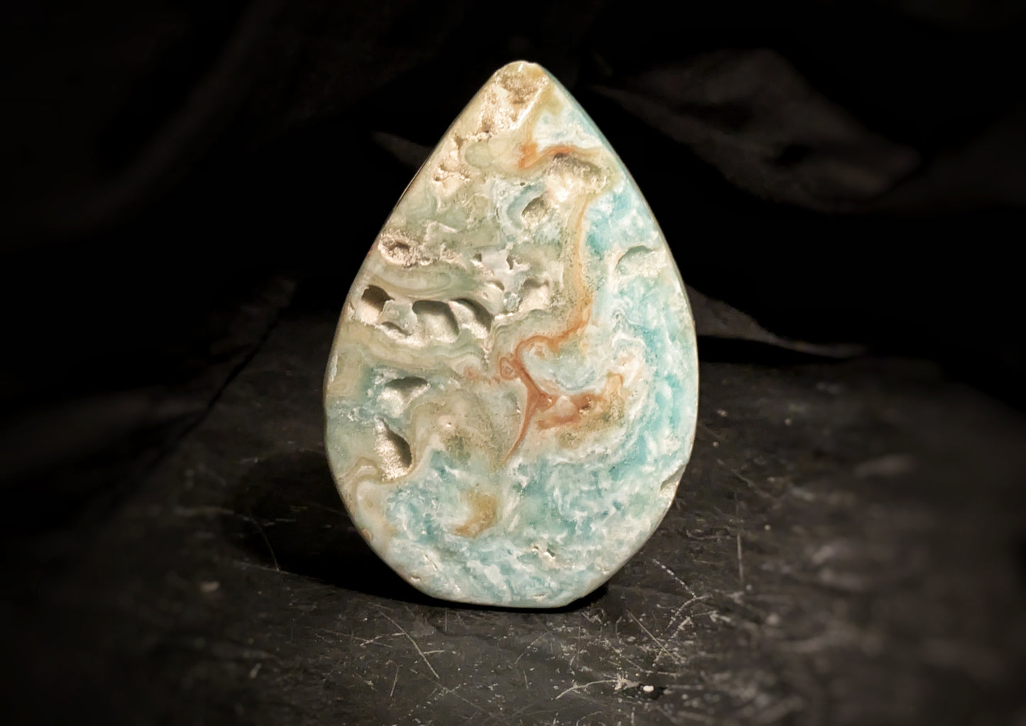 Blue Aragonite Flame 3