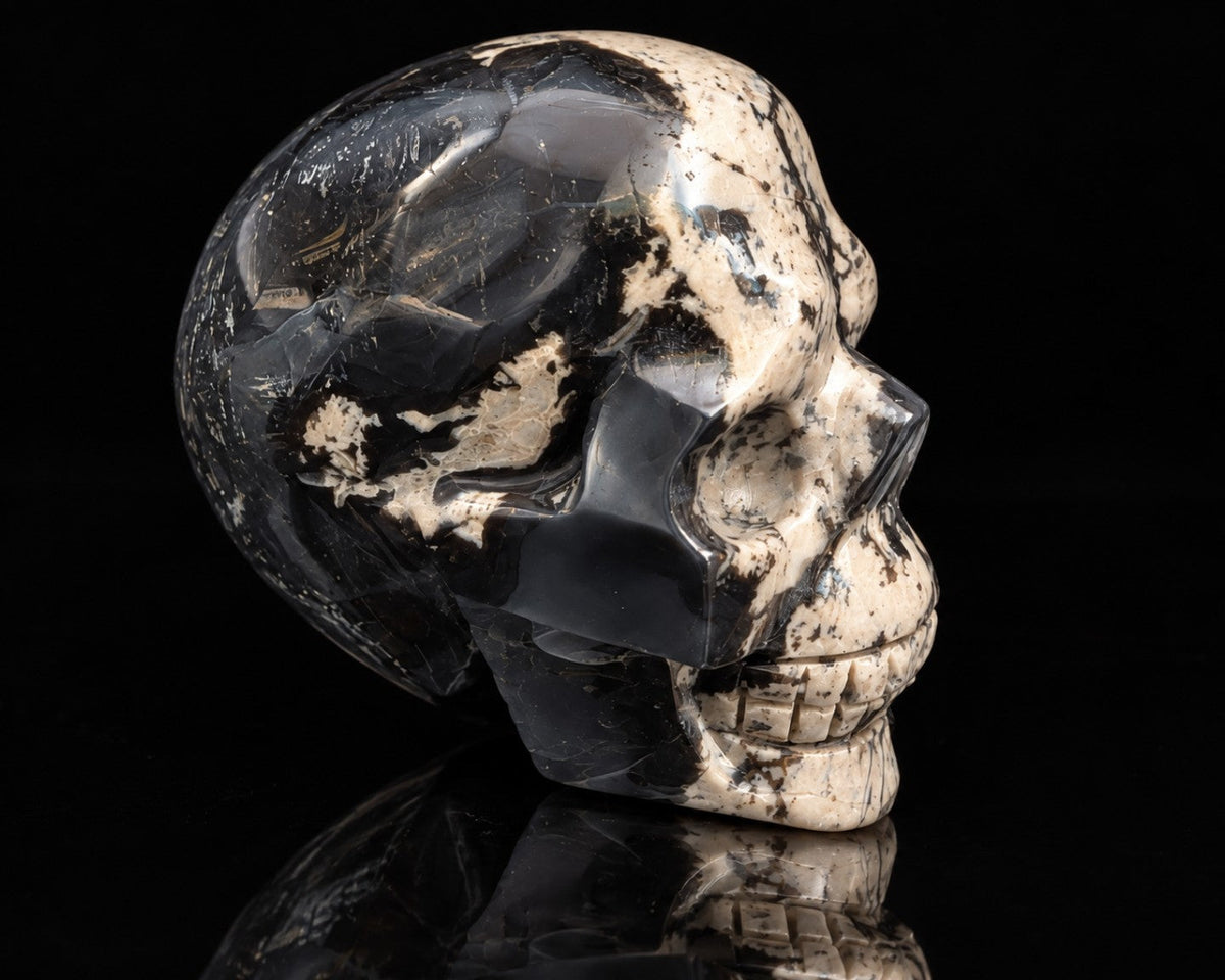 Volcano Agate Skull - Bohemian Lace Boutique