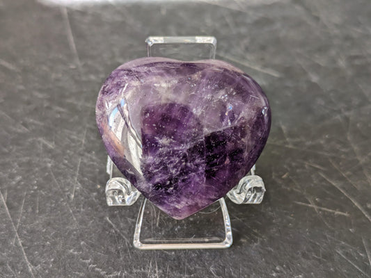 Amethyst Heart Carvings
