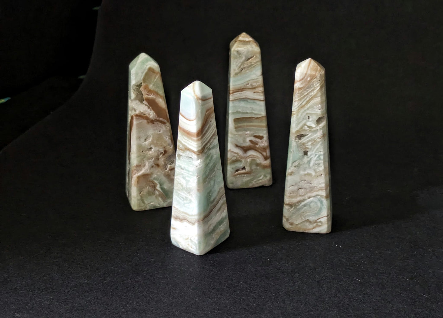 Aragonite Mini Obelisk