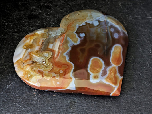 Carnelian Heart Large Carving