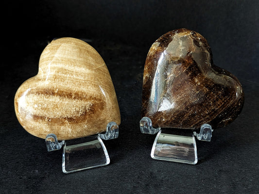 Chocolate Calcite Small Heart