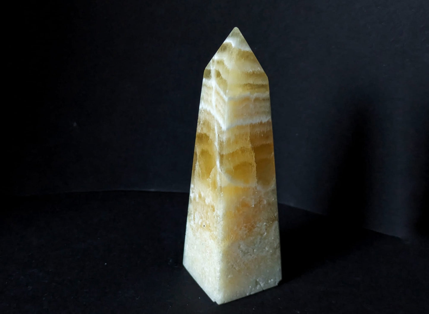 Orange Calcite Large Obelisk