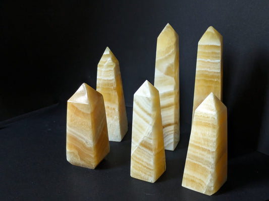 Orange Calcite Small Obelisk