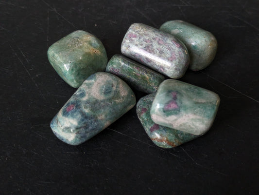 Ruby in Fuchsite Tumblestones