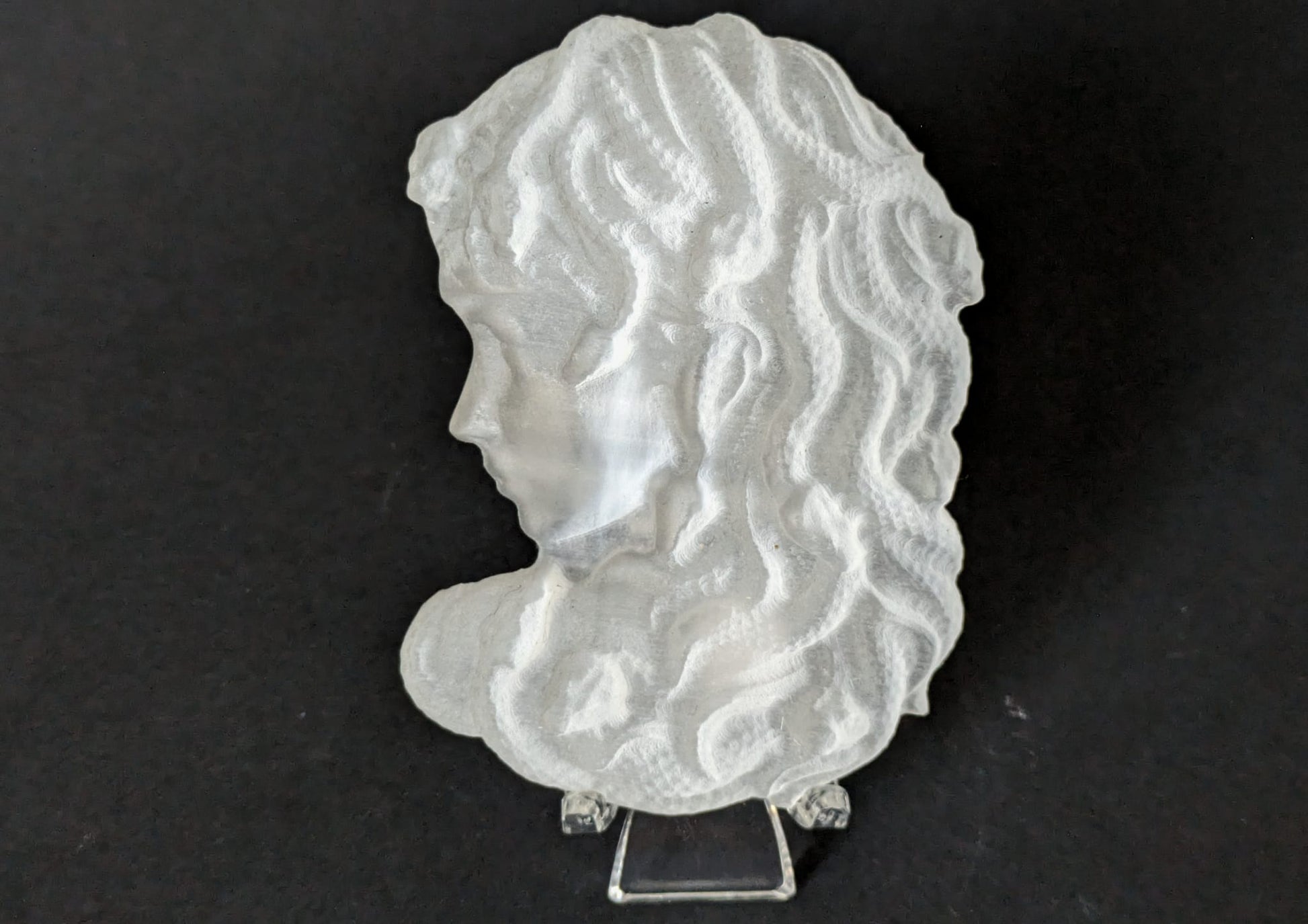 Selenite Medusa Carving